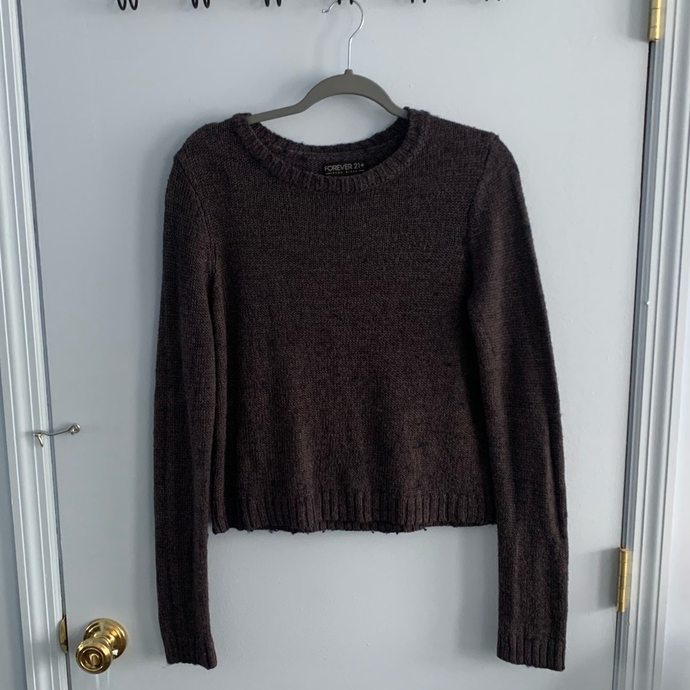 FOREVER 21 PURPLE SWEATER